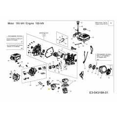 CARBURETOR ASSY. 751-10804 ORIGINAL MTD