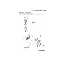 Ensemble carburateur. 751-12109 ORIGINAL MTD