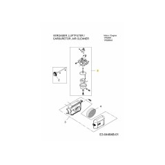 CONJUNTO DE CARBURADOR 751-11707 ORIGINAL MTD | NewgardenParts.com