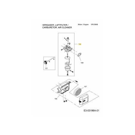 Carburador con juntas 751-12828 ORIGINAL MTD | NewgardenParts.com