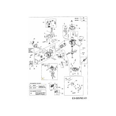 CONJUNTO DE CARBURADOR 751-10308 ORIGINAL MTD | NewgardenParts.com