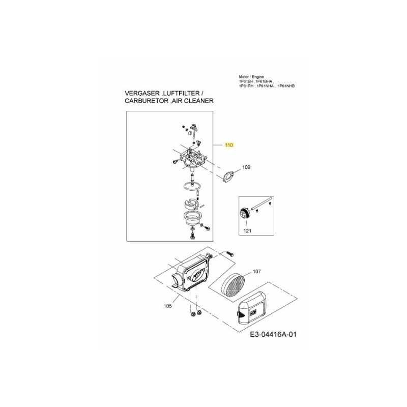 Ensemble carburateur. 751-10736 ORIGINAL MTD