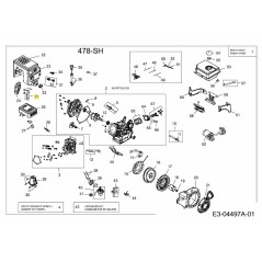 PROTECTOR TÉRMICO DEL CARBURADOR 751-11227 ORIGINAL MTD | NewgardenParts.com