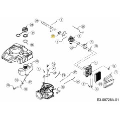 Isolatore del carburatore 751-15671 ORIGINALE MTD | NewgardenParts.com