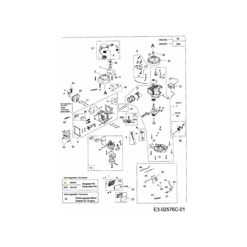 Vergaser-Reparatursatz Minor 751-10322 Original MTD
