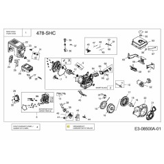 KIT CARBURATORE MAJOR 751-12762A ORIGINALE MTD | NewgardenParts.com