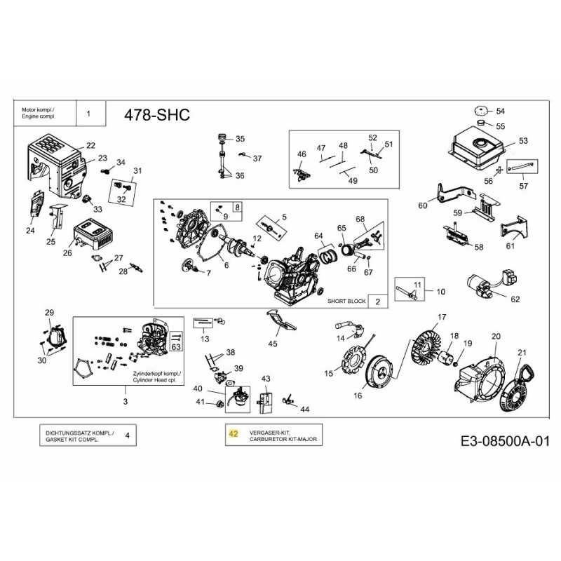 KIT DE CARBURADOR MAYOR 751-12762A ORIGINAL MTD