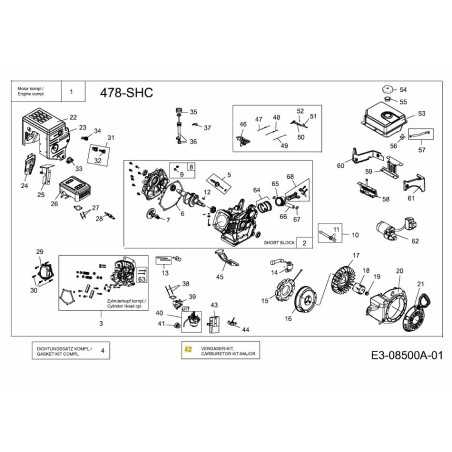 KIT CARBURATORE MAJOR 751-12762A ORIGINALE MTD | NewgardenParts.com