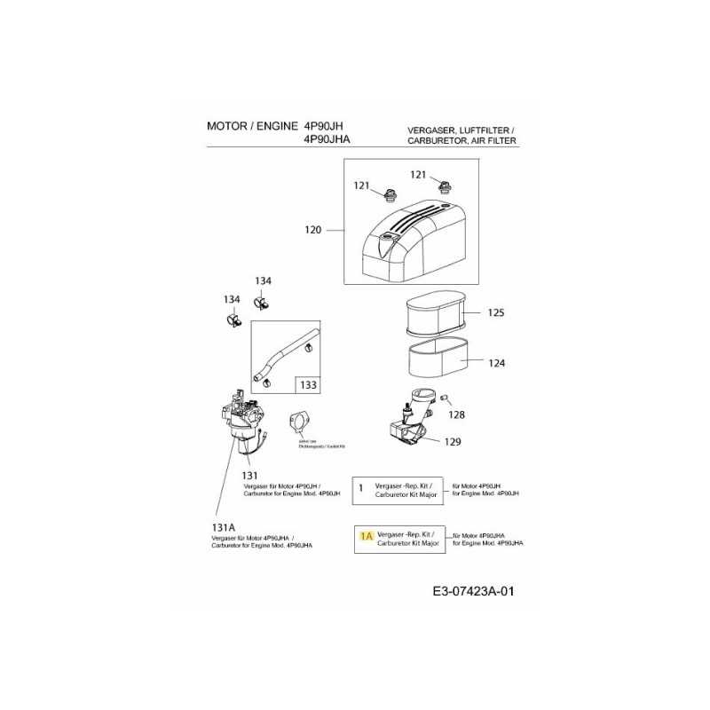 KIT DE CARBURADOR MAYOR 751-14179 ORIGINAL MTD