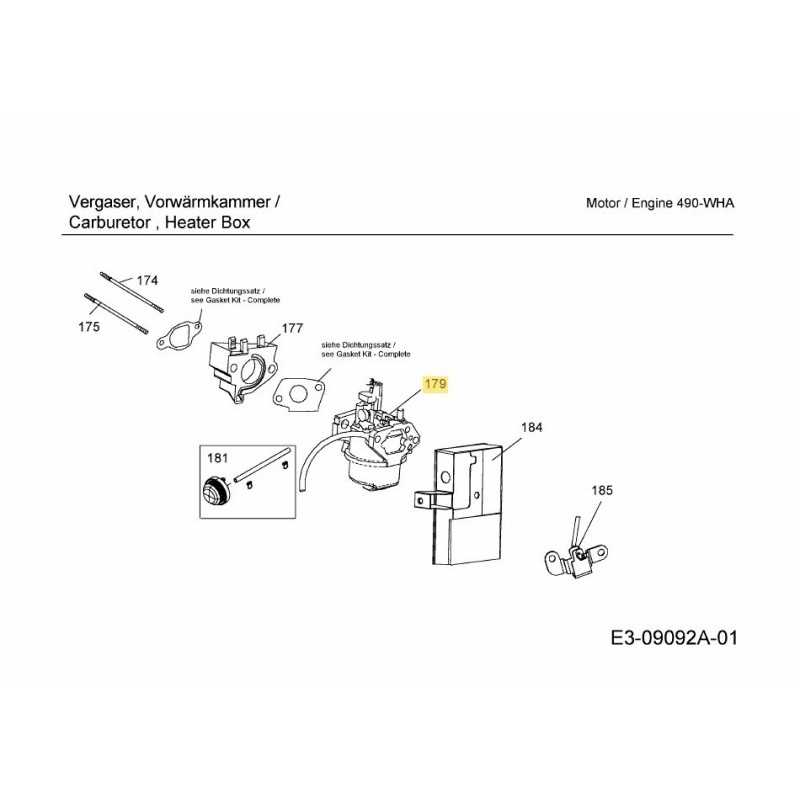 Carburetor with gaskets 651-05271 ORIGINAL MTD