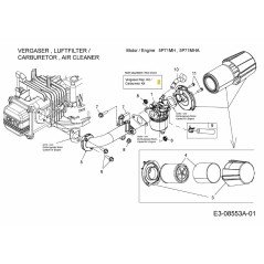 KIT CARBURATORE 751-14519 ORIGINALE MTD | NewgardenParts.com