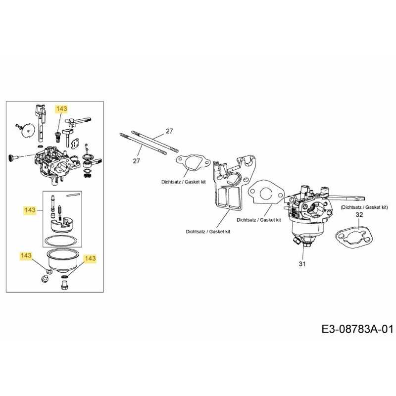 Vergaser-Reparatursatz 651-05107 Original MTD
