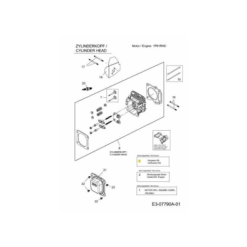 Vergaser-Reparatursatz Major 751-12736 Original MTD
