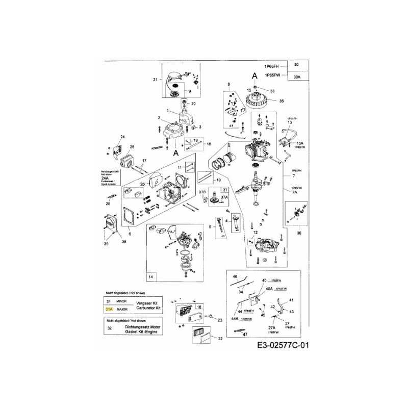Vergaser-Reparatursatz Major 751-10325 Original MTD Vergaser-Reparatursatz Major 751-10325 Original MTD