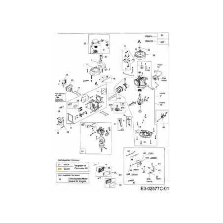 KIT CARBURATORE MAJOR 751-10325 ORIGINALE MTD | NewgardenParts.com
