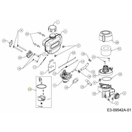KIT CARBURATORE 793-00188 ORIGINALE MTD | NewgardenParts.com