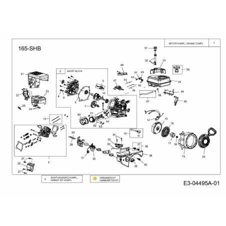 KIT CARBURATORE, MAJOR 751-11020 ORIGINALE MTD | NewgardenParts.com