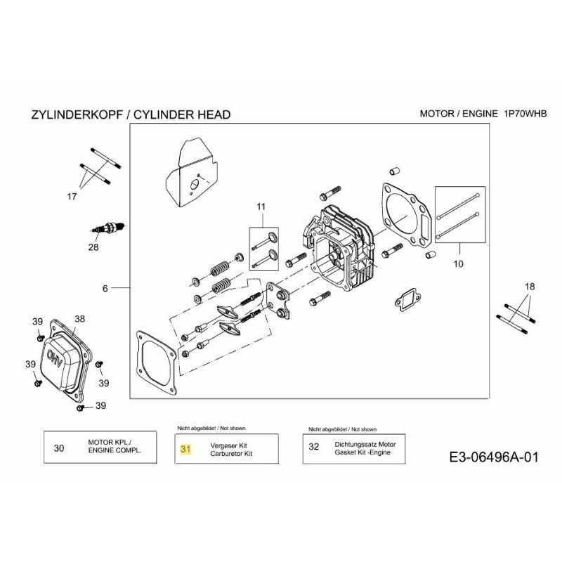 Vergaser-Reparatursatz, Major 751-11773 Original MTD