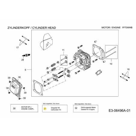 KIT CARBURATORE, MAJOR 751-11773 ORIGINALE MTD | NewgardenParts.com