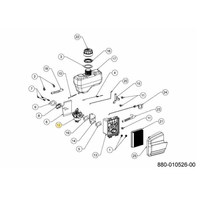 CARBURETOR 651-05544 ORIGINAL MTD