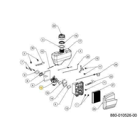 CARBURATORE 651-05544 ORIGINALE MTD | NewgardenParts.com