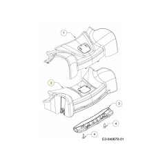 CLIP FRT 53cm CHA ROSSO LUPO 731-09899A ORIGINALE MTD | NewgardenParts.com