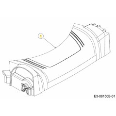 COPERTURA ASSALE ANTERIORE 53CM OPP 731-09090A ORIGINALE MTD | NewgardenParts.com