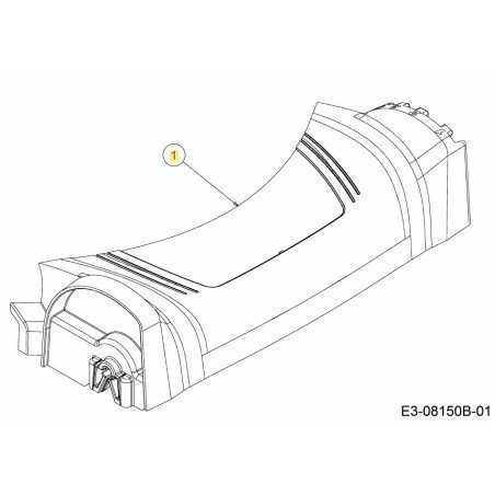 COPERTURA ASSALE ANTERIORE 53CM OPP 731-09090A ORIGINALE MTD | NewgardenParts.com
