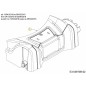 CLIP FRT 42/46cm con ALTEZZA REGOLABILE 731-09290A ORIGINALE MTD