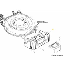 CLIP FRT 42/46cm CHA W/HNDL 731-09303 ORIGINALE MTD | NewgardenParts.com