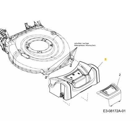 CLIP FRT 42/46cm CHA W/HNDL 731-09303 ORIGINALE MTD | NewgardenParts.com