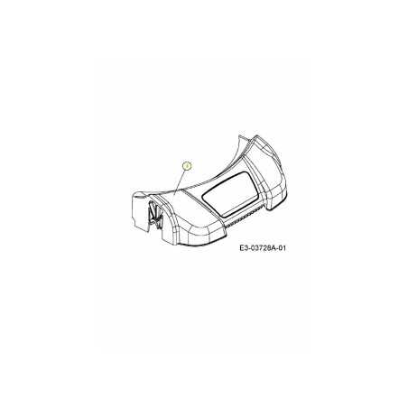 COPERTURA ASSE FRT 19"CHA Senza HNDL 731-05634 ORIGINALE MTD | NewgardenParts.com