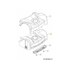 COPERTURA ASSALE ANTERIORE 731-09919 ORIGINALE MTD | NewgardenParts.com