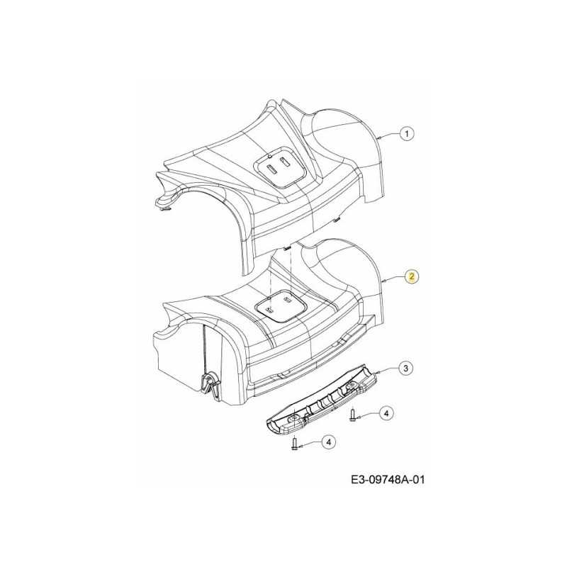 COPERTURA ASSALE ANTERIORE 731-09919 ORIGINALE MTD