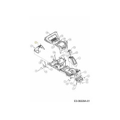 COUVERCLE BRIGGS 190CC MINI RIDER 731-09318 ORIGINAL MTD | NewgardenParts.com