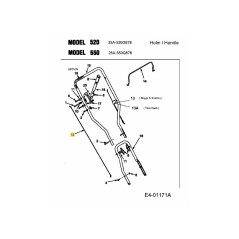 Cable-wheel adjustment 746-04036 ORIGINAL MTD