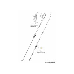 Drive Cable J-Deck MTD 746-04780 ORIGINAL MTD | NewgardenParts.com
