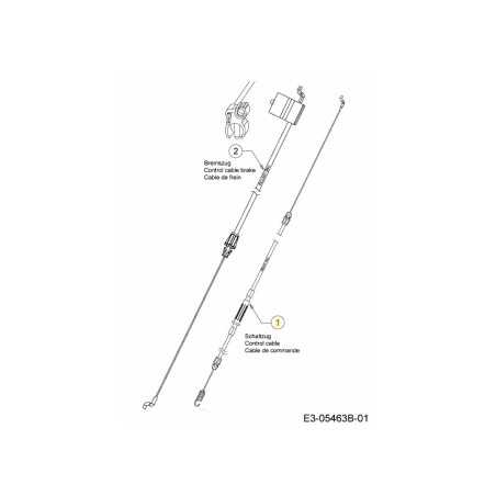 Cable de transmisión J-Deck MTD 746-04780 ORIGINAL MTD | NewgardenParts.com