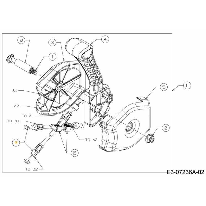 SCIVOLO PER CAVI A 2 VIE 746-04722 ORIGINALE MTD