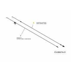 AZIONAMENTO A CAVO 1145 MM 746-04786 ORIGINALE MTD | NewgardenParts.com