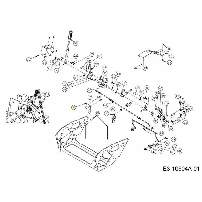 SUPPORT DE CÂBLE 703-10523A ORIGINAL MTD