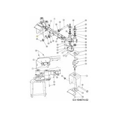 Staffa di montaggio del cavo LH 703-10386ACY ORIGINALE MTD | NewgardenParts.com