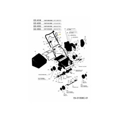 CONTROLLO DELL'AZIONAMENTO DEL CAVO TJ-2084137 ORIGINALE MTD