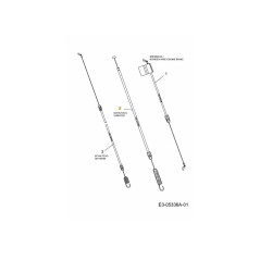 CLUTCH CABLE 746-04439A ORIGINAL MTD | NewgardenParts.com