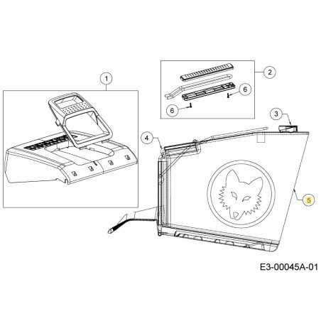 SAC À HERBE ASM:RR DIS:65L:WOLF 664-05099 ORIGINAL MTD | NewgardenParts.com