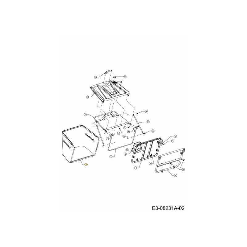 GRASSBAG ASM:30":CR12:CUB 664-05023 ORIGINAL MTD