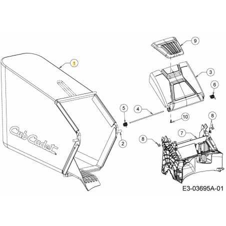 Sac à dos Cub Cadet 664-05049 Original MTD | NewgardenParts.com