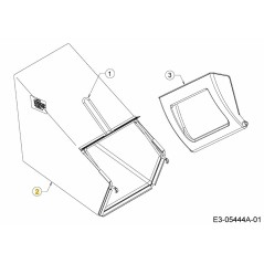 GRASSBAG 800 NERO EXPORT 764-04078A ORIGINALE MTD | NewgardenParts.com