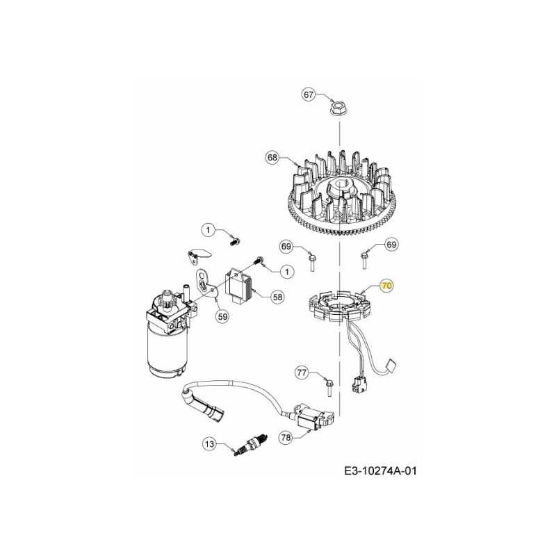 COIL ASSY. CHARGE 751-15726 ORIGINAL MTD