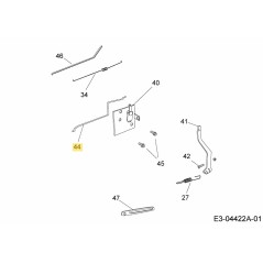 ASTA DI COMANDO DELL'ARIA (1P65FW) 751-12163 ORIGINALE MTD | NewgardenParts.com